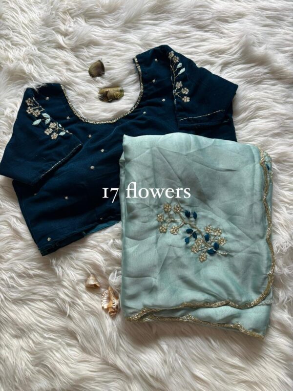 17 Flower saree